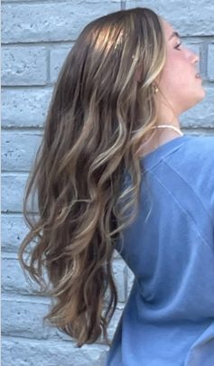 Long brunette balayage — Hair By Kim Pinkham Coronado CA